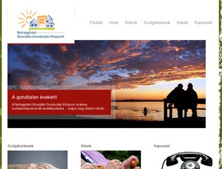 Nyíregyházi Szociális Gondozási Központ honlapja